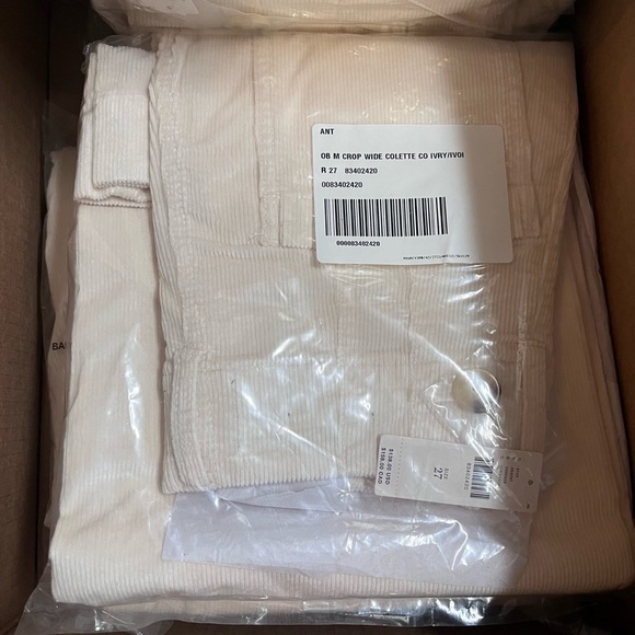 NWT Anthropologie Maeve The Colette Cropped Wide-Leg Corduroy Pants - Picture 15 of 16